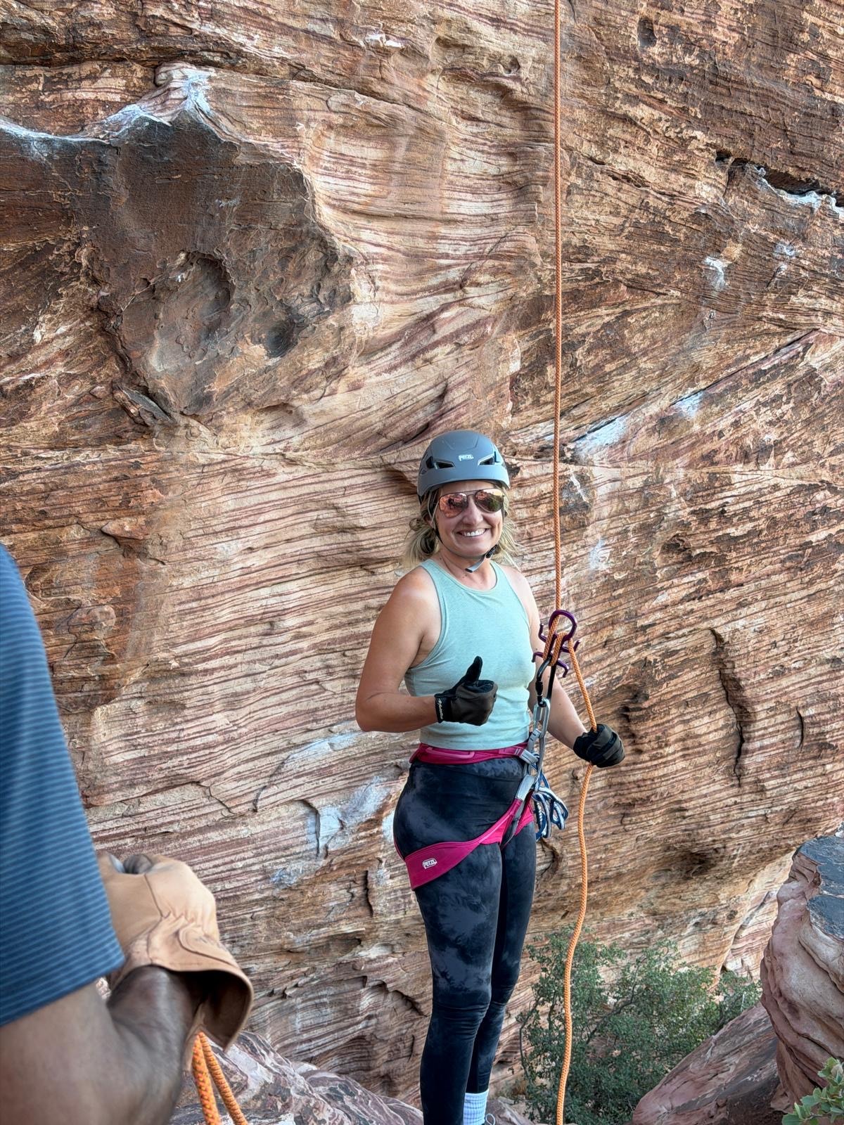 I Rappelled Off a Cliff for the First Time